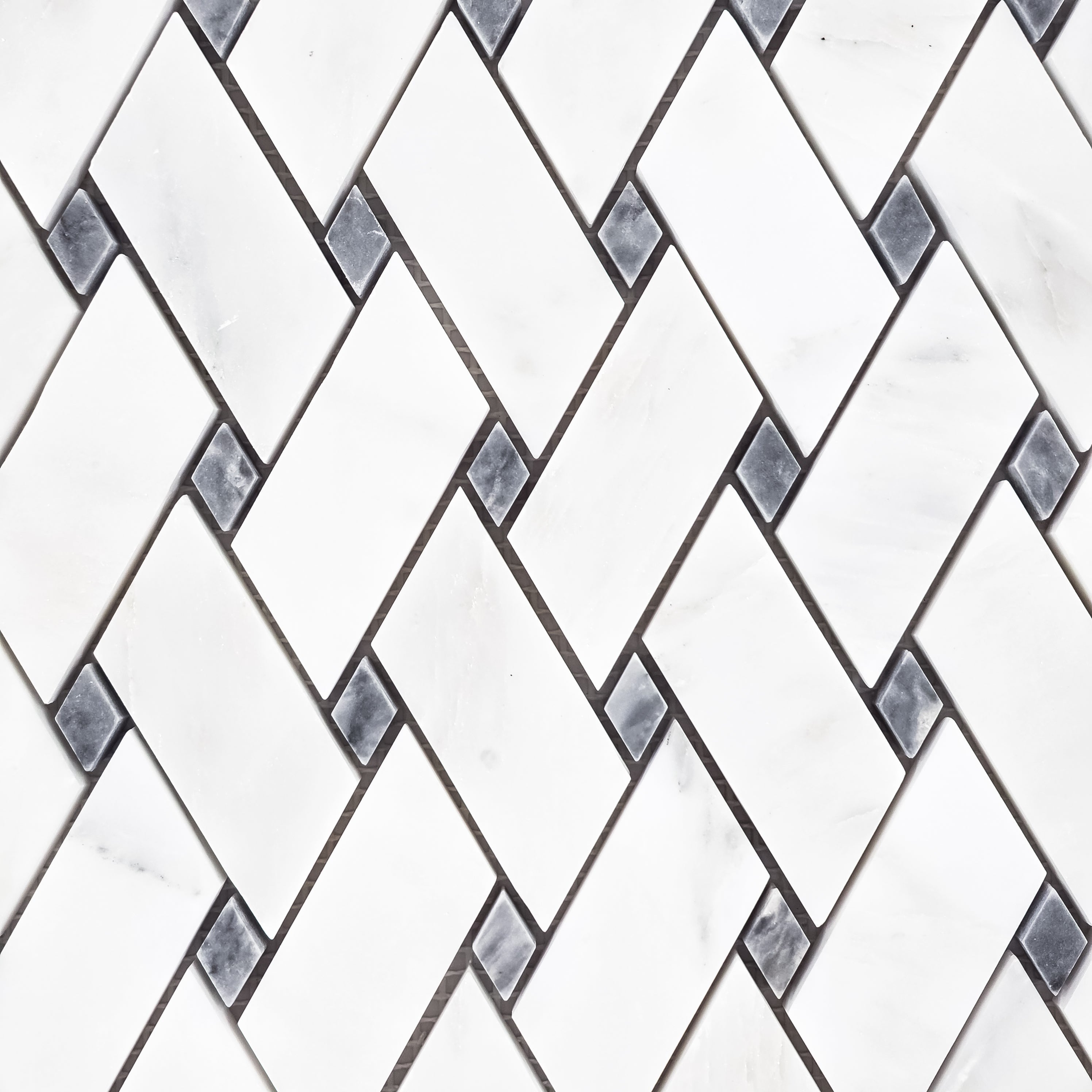 Elon Tile Pearl White Mosaic tile pattern swatch — available at Surface Group