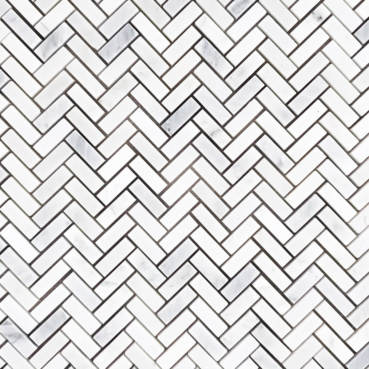 Elon Tile Pearl White Mosaic tile pattern swatch — available at Surface Group