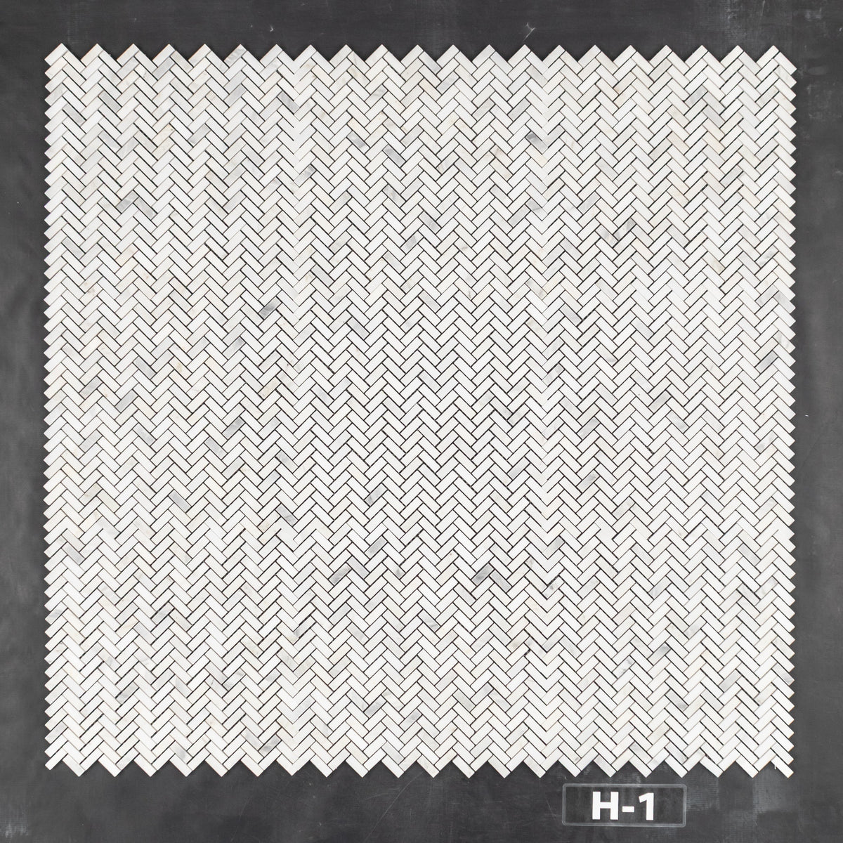 Elon Tile Pearl White Mosaic tile pattern swatch — available at Surface Group