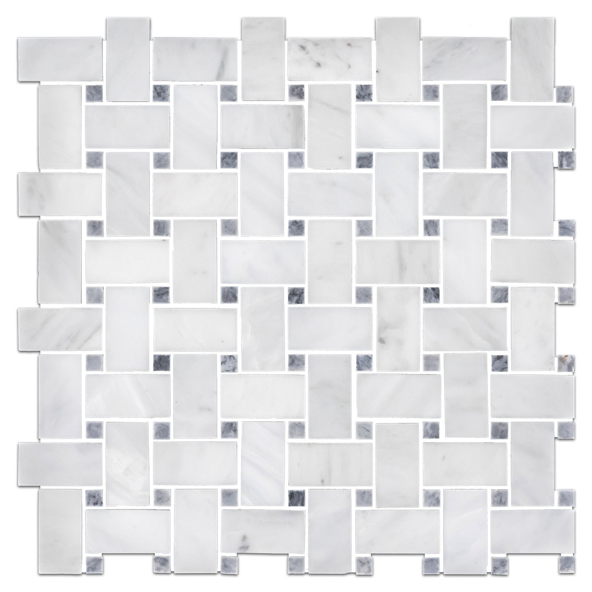 Elon Tile Pearl White Mosaic tile — available at Surface Group