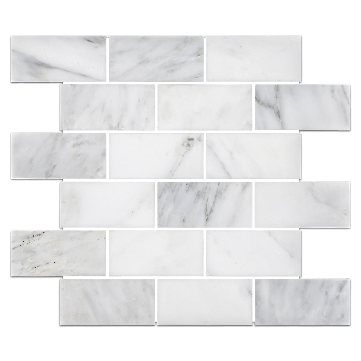 Elon Tile Pearl White Mosaic tile — available at Surface Group