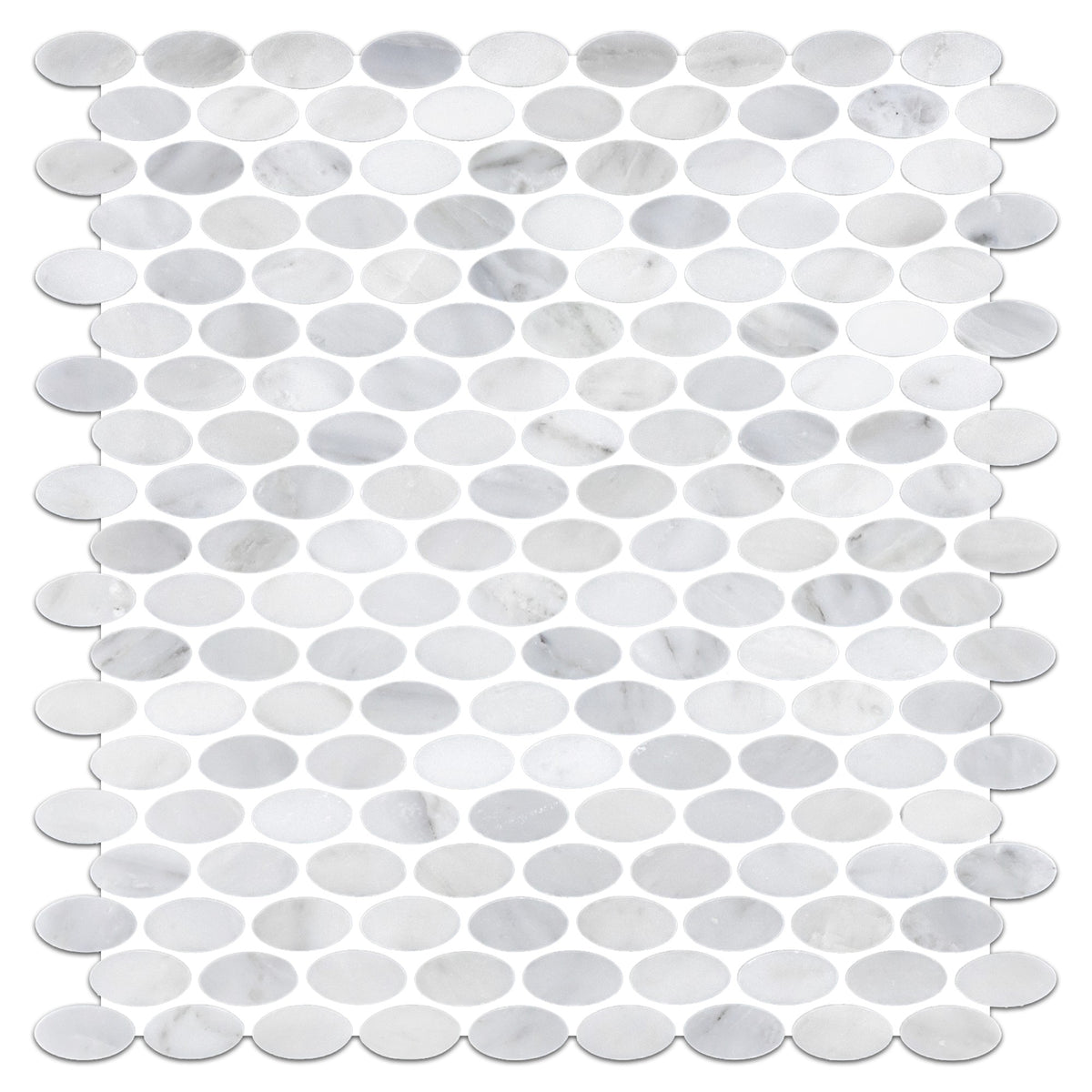 Elon Tile Pearl White Mosaic tile — available at Surface Group