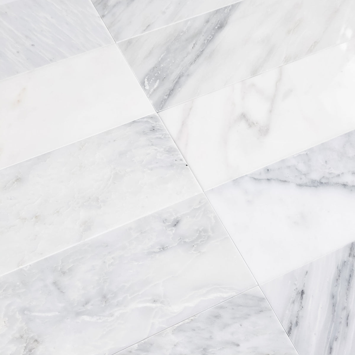 Elon Tile Pearl White Field Tile tile arrangement β available at Surface Group