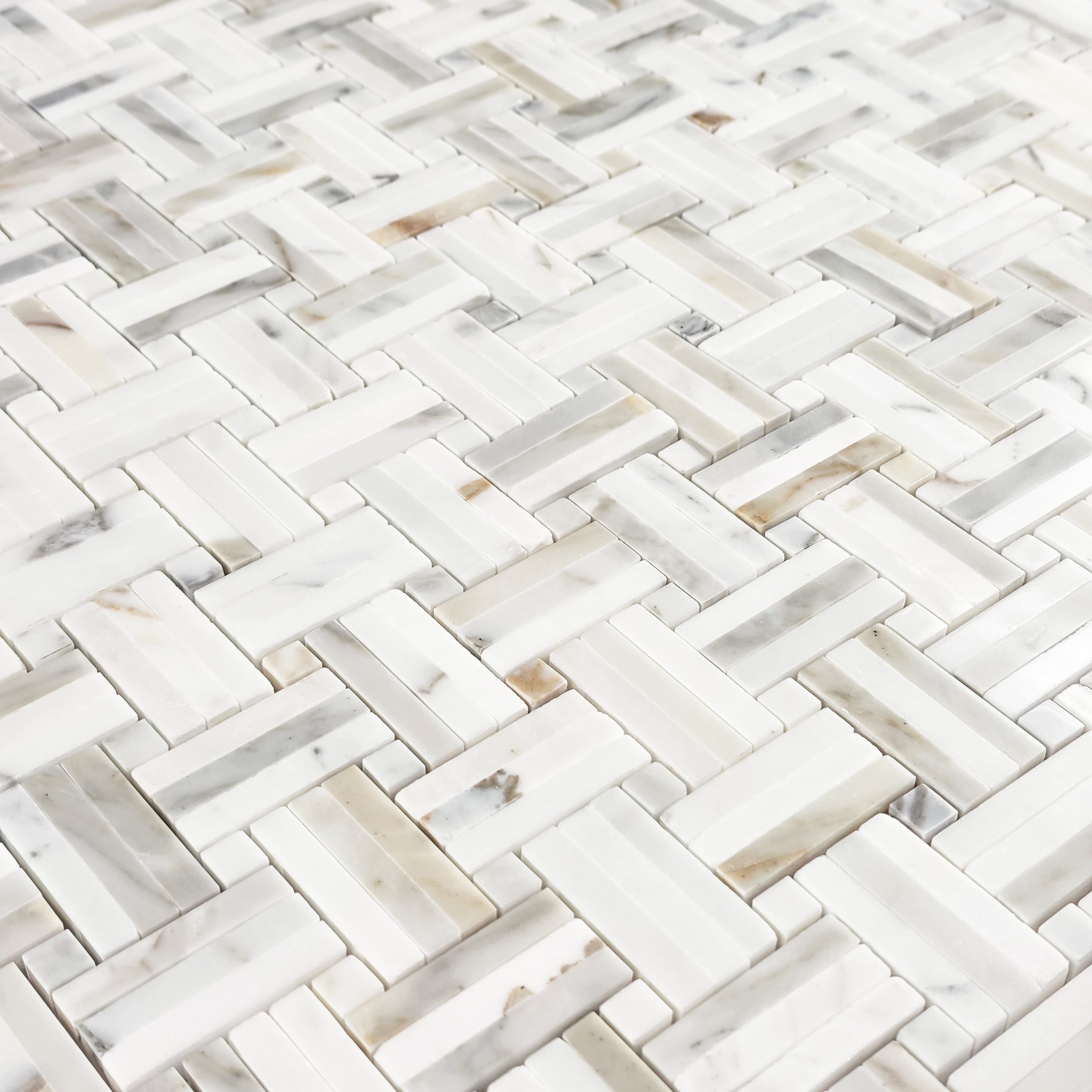 Elon Tile Tri-Weave tile arrangement — available at Surface Group