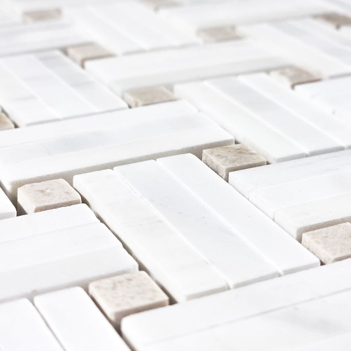 Elon Tile Tri-Weave tile arrangement — available at Surface Group