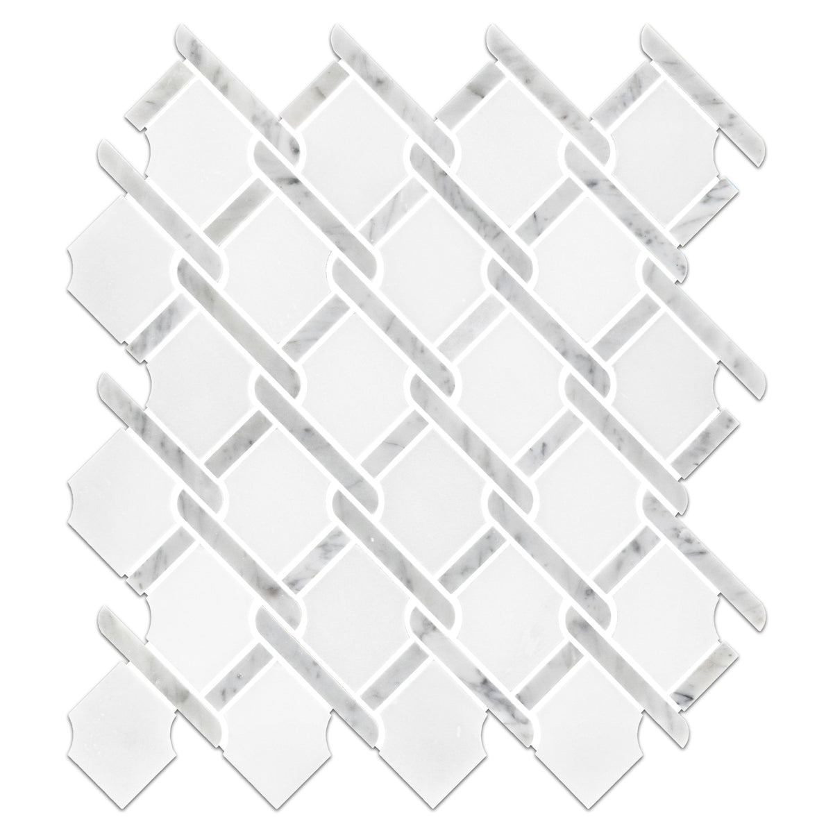 Elon Tile White Absolute tile — available at Surface Group