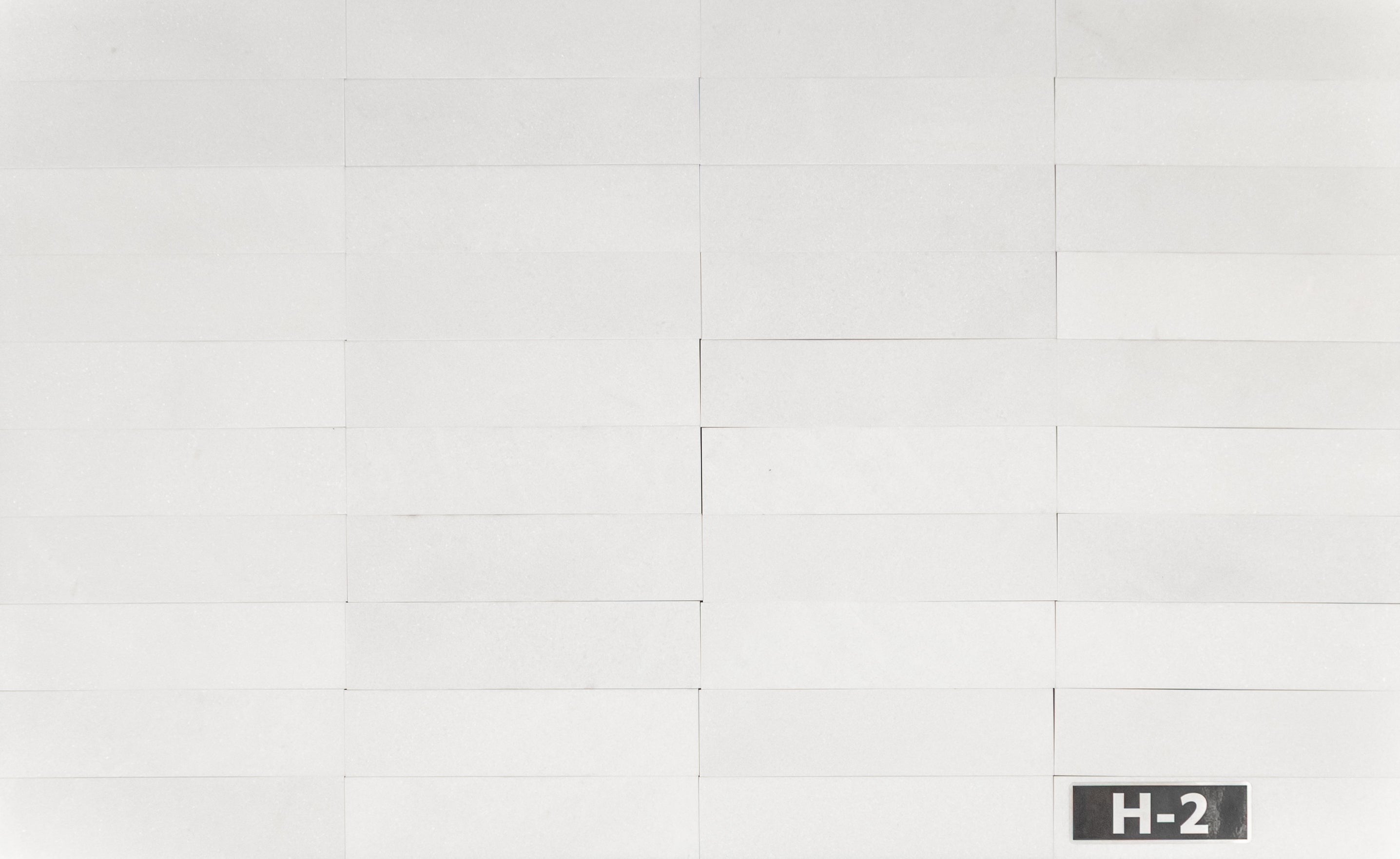 Elon Tile White Thassos Field Tile tile pattern swatch — available at Surface Group