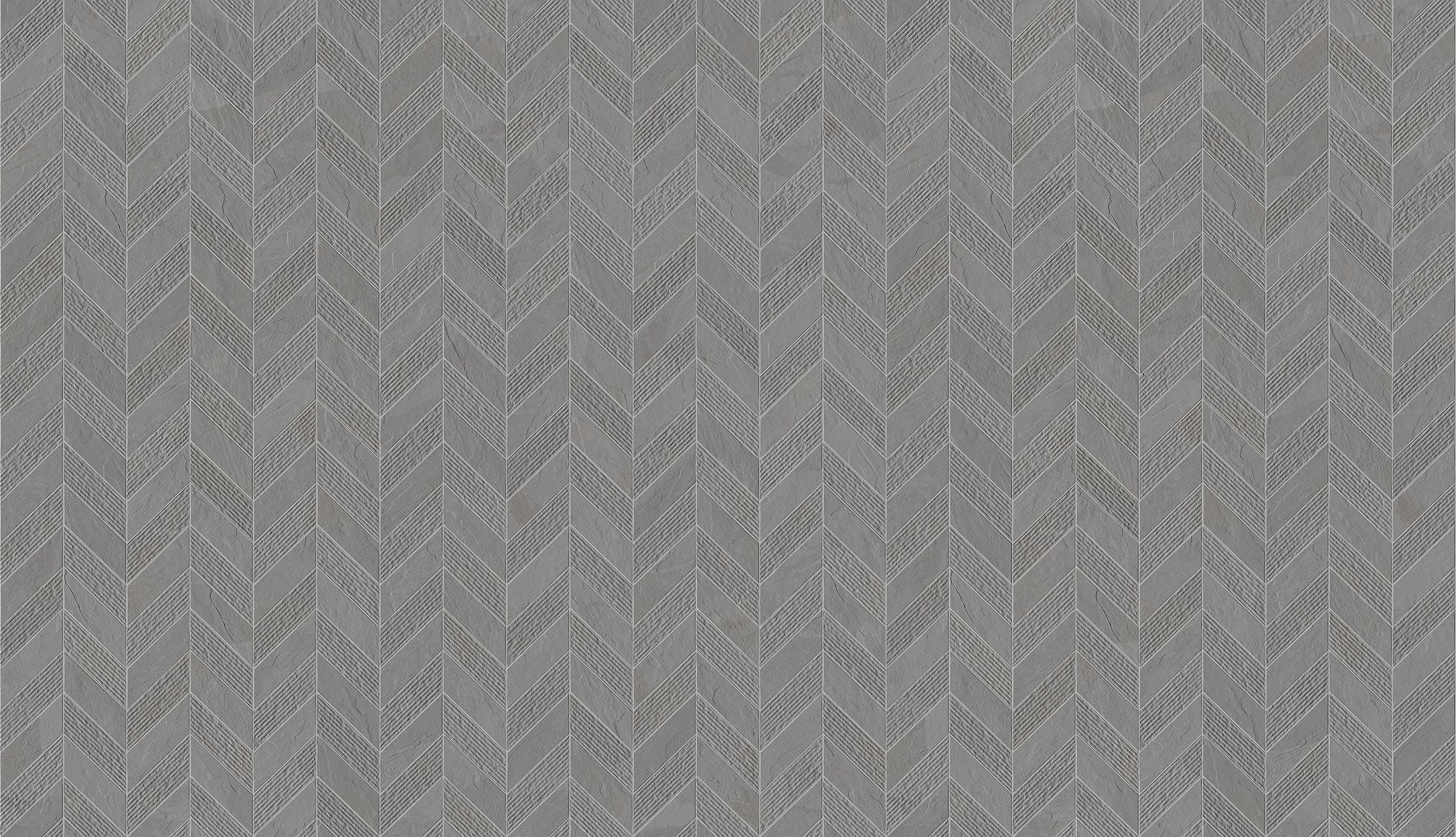 landmark 9mm essence montauk grey mosaic chevron 3d wall mosaic 7_44x12x9mm matte rectified porcelain tile distributed by surface group international