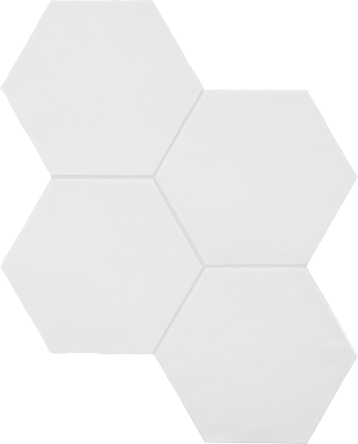 TERAMODA: Powder Hexagon Hexagon Ceramic Field Tile (6"Γ6 13/16"Γ11/32" | Glossy | Pressed)