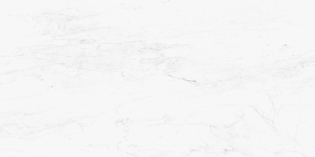 Level Marmi Altissimo White porcelain field tile by Emil, naturale finish, 63 25/32"x127 9/16"x12-mm size. Premium Italian porcelain for floors and walls.