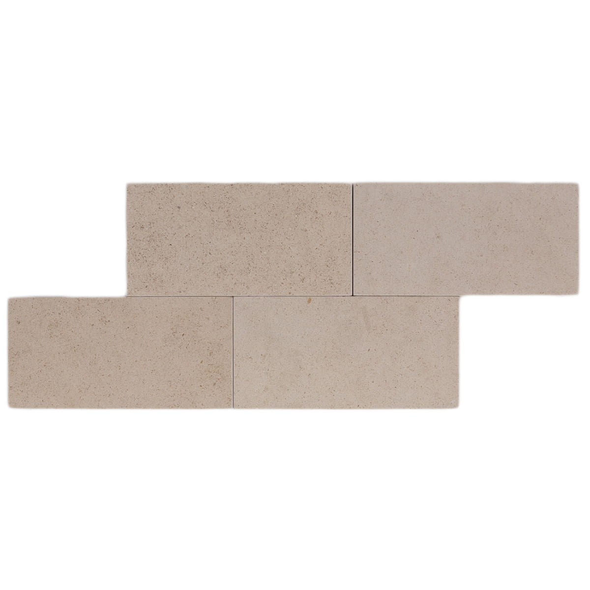 Belair Limestone Field Tile - 3x6 inches honed limestone tile with straight edge