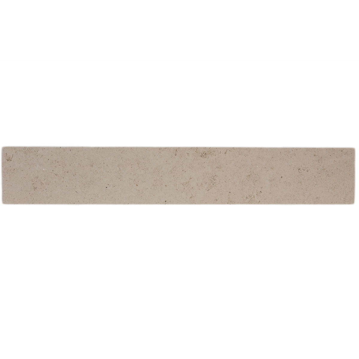 Belair Limestone Field Tile - Honed stone tile with straight edge, rectangular shape, 4x24x3/8 inches. Durable and earthy aesthetic.