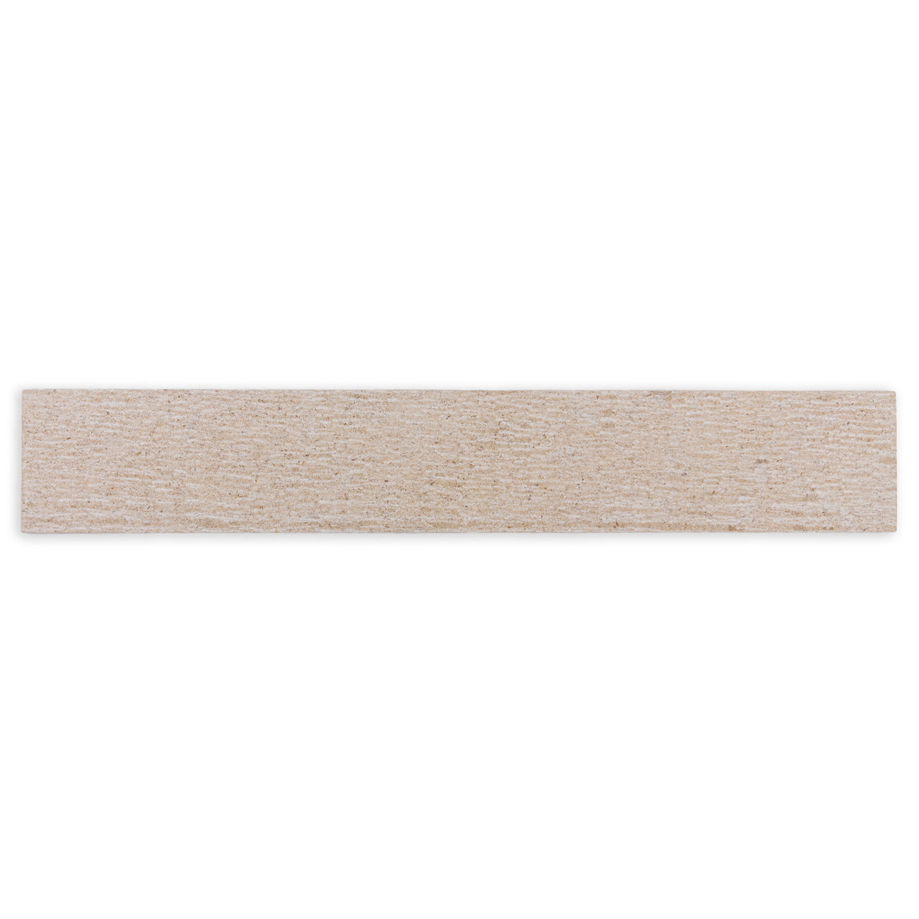 Corton Beige Limestone Field Tile - 4"x24"x3/8" Linen Finish Straight Edge