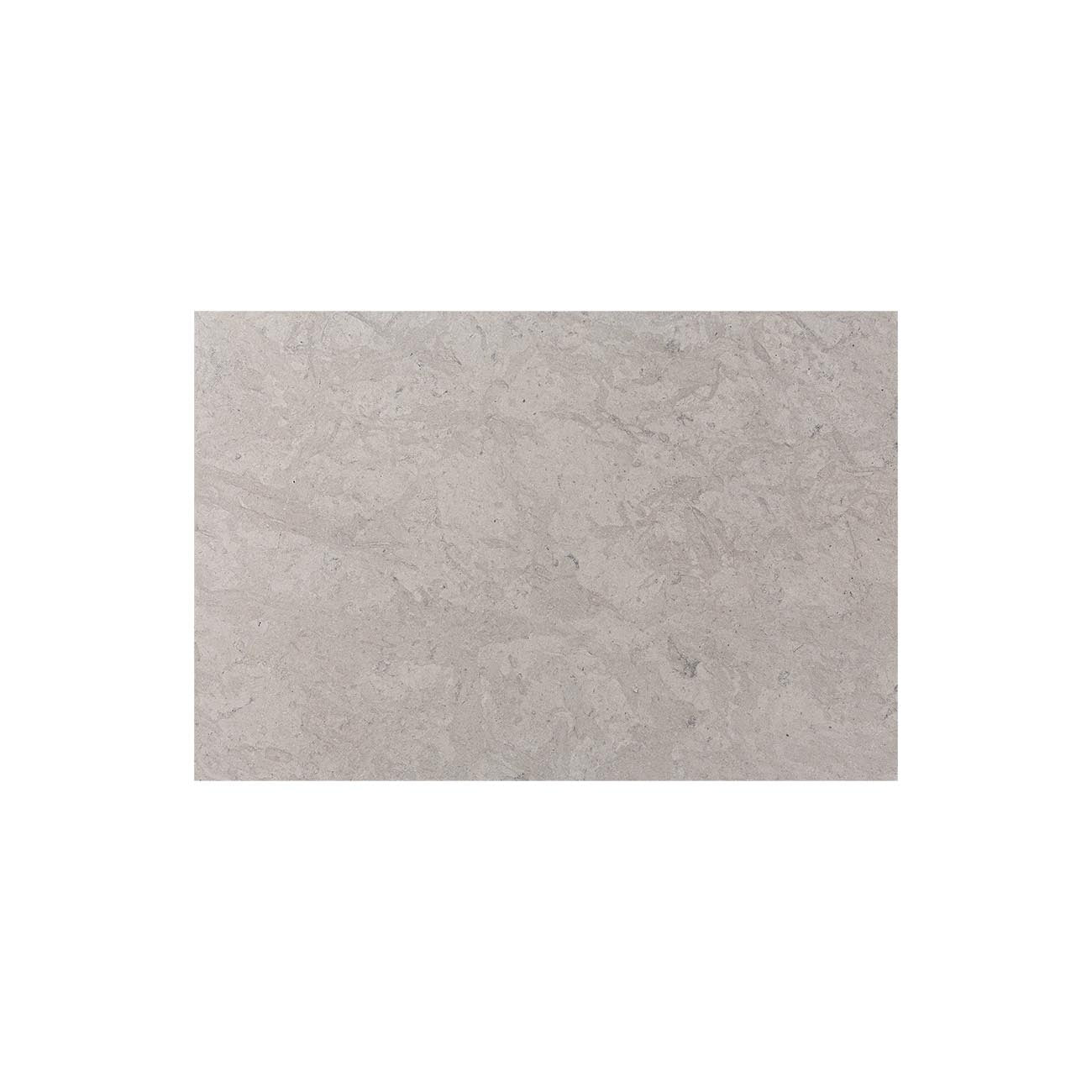Haussmann Natural Stone Smoke Collection limestone field tiles with flamed finish and worn edge, 16"x24"x5/8" size.