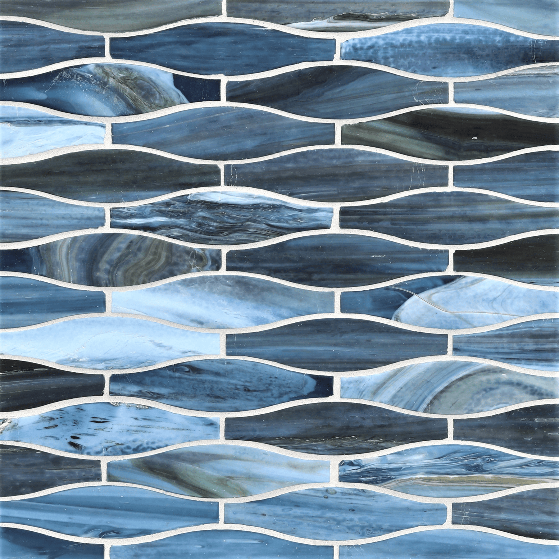 AGATE: Portofino Taiko Offset Field Mosaic (9.77"x12.49" | silk)