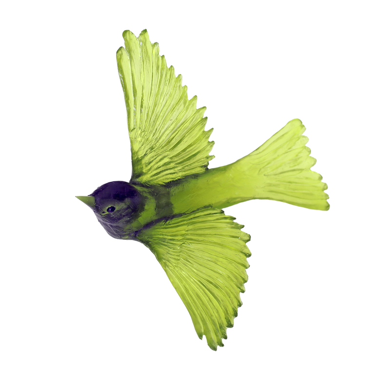 BIRDSCAPE: Pasture Sparrow Sculpture Deco Piece (6"x6 1/2" | natural)