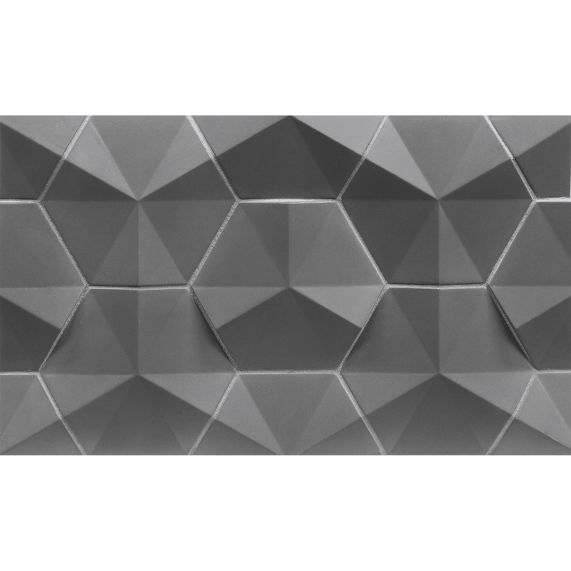 CONTOURS: Deconstruct Fanfare Hexagon Field Tile (4" | matte)