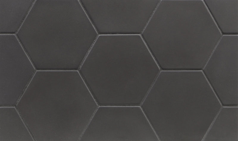 CONTOURS: Irony Hexagon Field Tile (4" | matte)