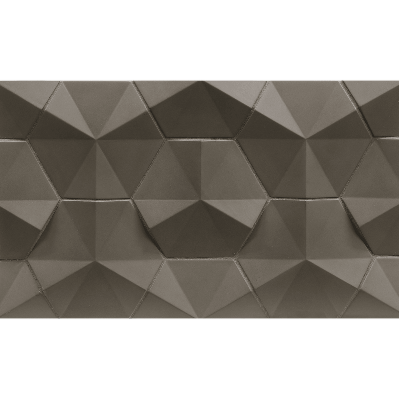 CONTOURS: Macchiato Fanfare Hexagon Field Tile (4" | matte)