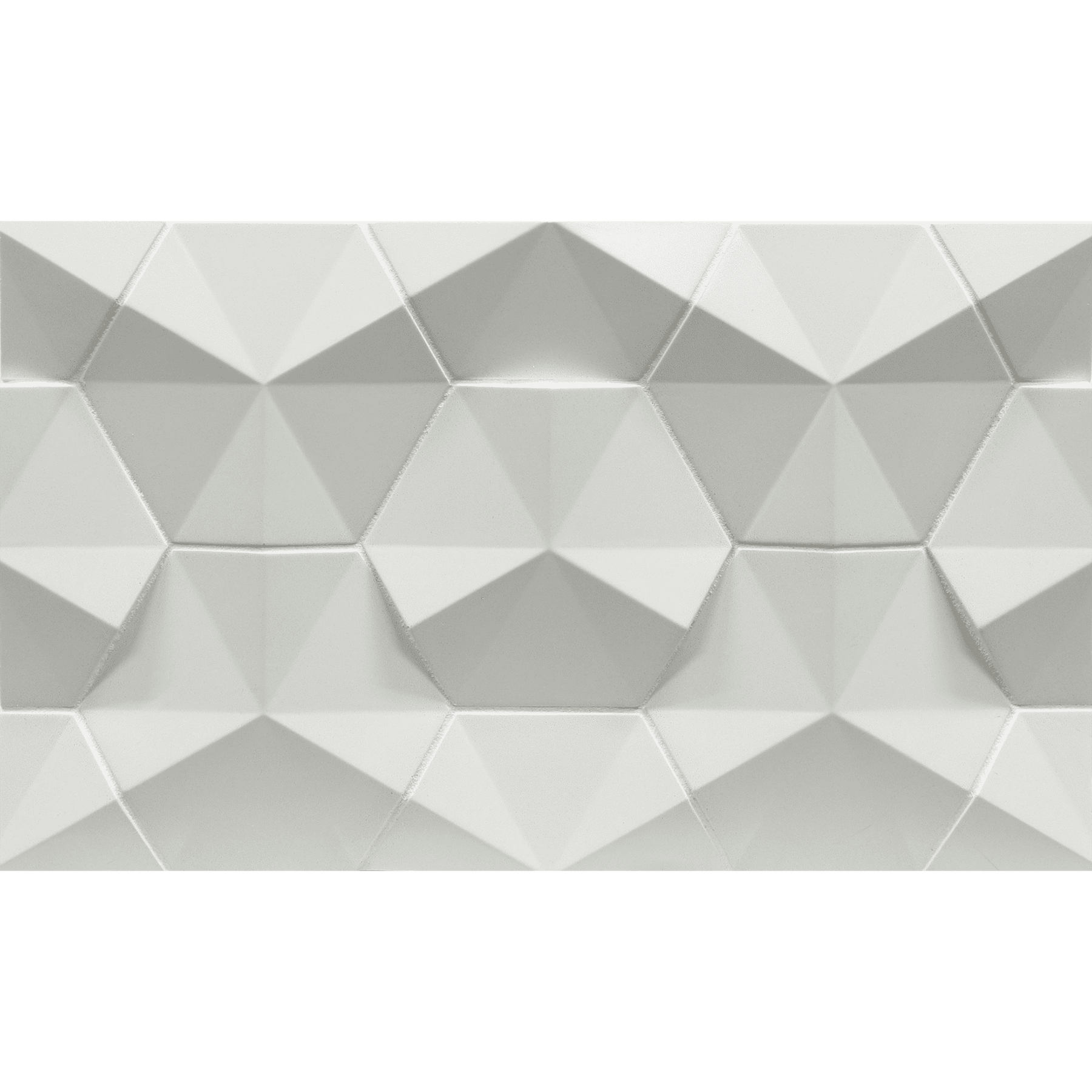 CONTOURS: Sea Salt Fanfare Hexagon Field Tile (4" | matte)