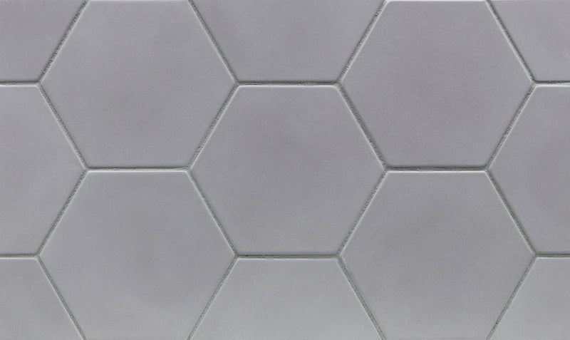 CONTOURS: Steel Hexagon Field Tile (4" | matte)
