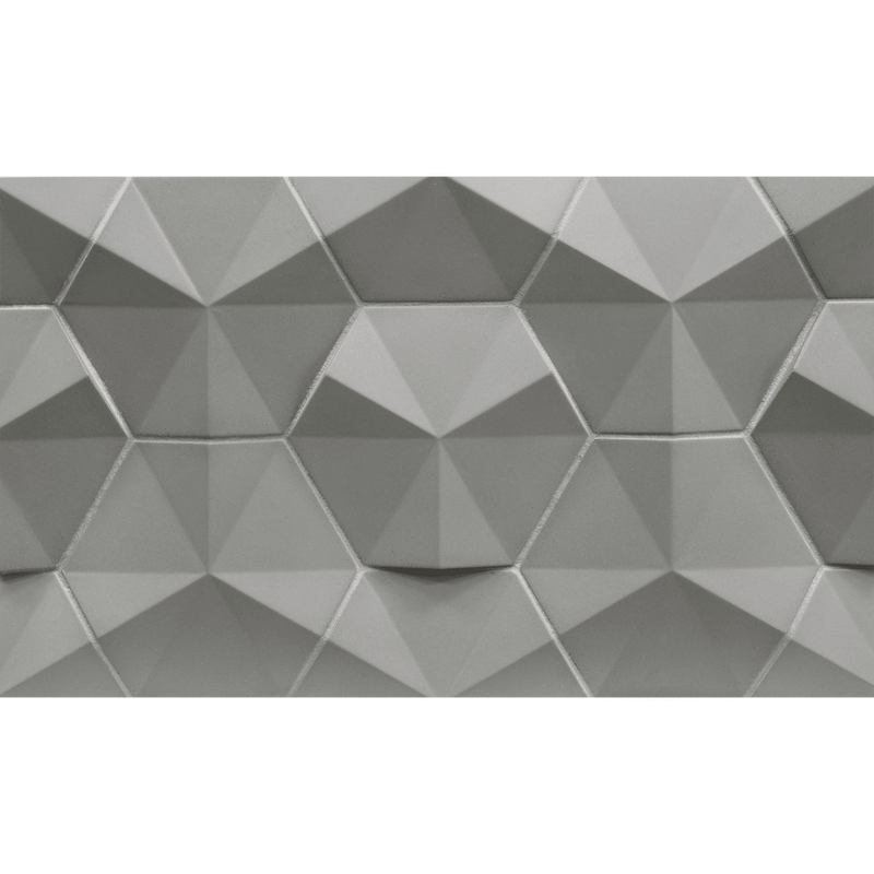 CONTOURS: Stone Mountain Fanfare Hexagon Field Tile (4" | matte)