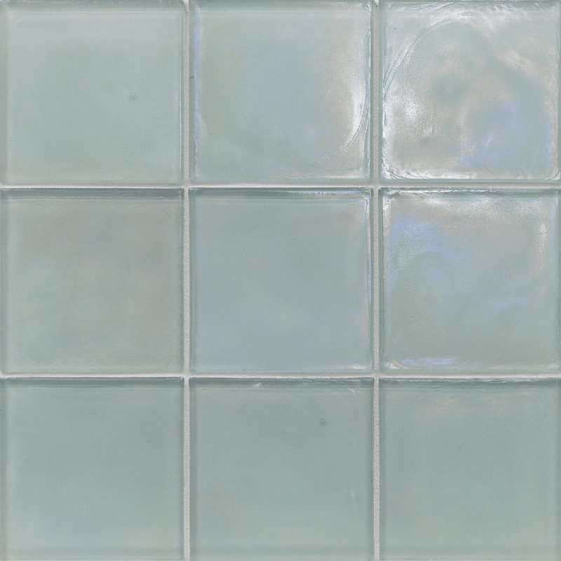 FLUX: Clear Square Field Tile (4"x4" | pearl)