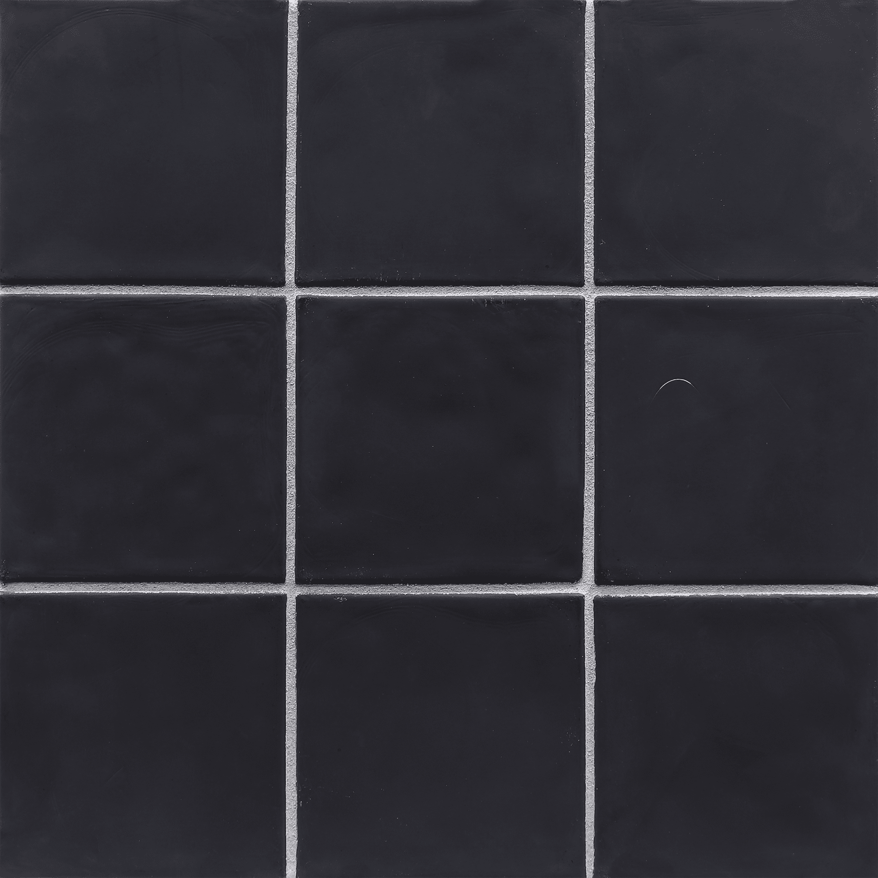 FLUX: Midnight Black Square Field Tile (4"x4" | silk)