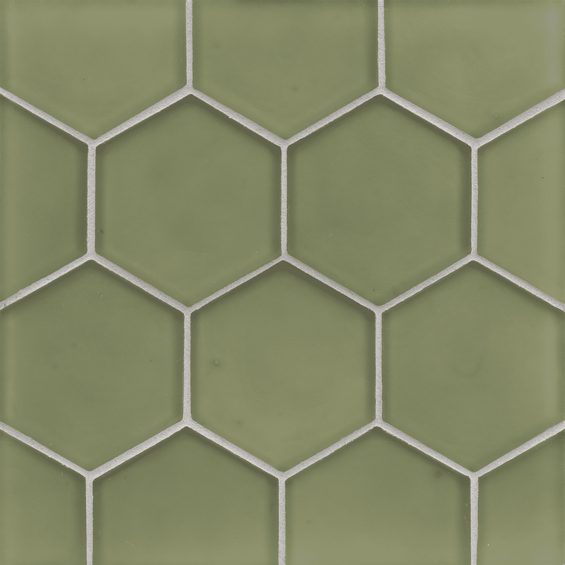 FLUX: Sage Hexagon Field Tile (4" | silk)