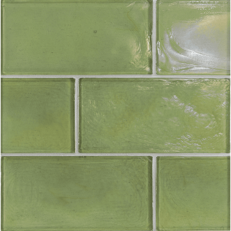 FLUX: Sage Rectangle Field Tile (4"x8" | pearl)