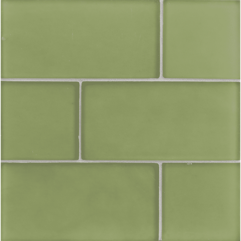 FLUX: Sage Rectangle Field Tile (4"x8" | silk)