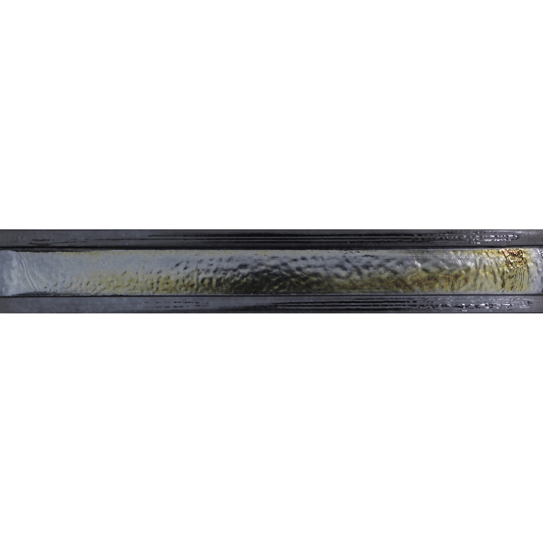 GLASS BARS: Midnight Black Channel Bar Liner (1 1/4"x7 7/8" | pearl)