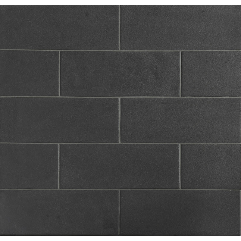 GRAPHITE: Black Iron Rectangle Field Tile (3 1/2"x9 1/2" | glossy)