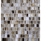 HAISEN: Sorrel Barcode Offset Field Mosaic (12.54"x12.14" | natural)