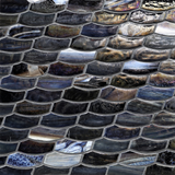 JAW: Abruzzo Feather Offset Field Mosaic (9.92"x10.24" | pearl)