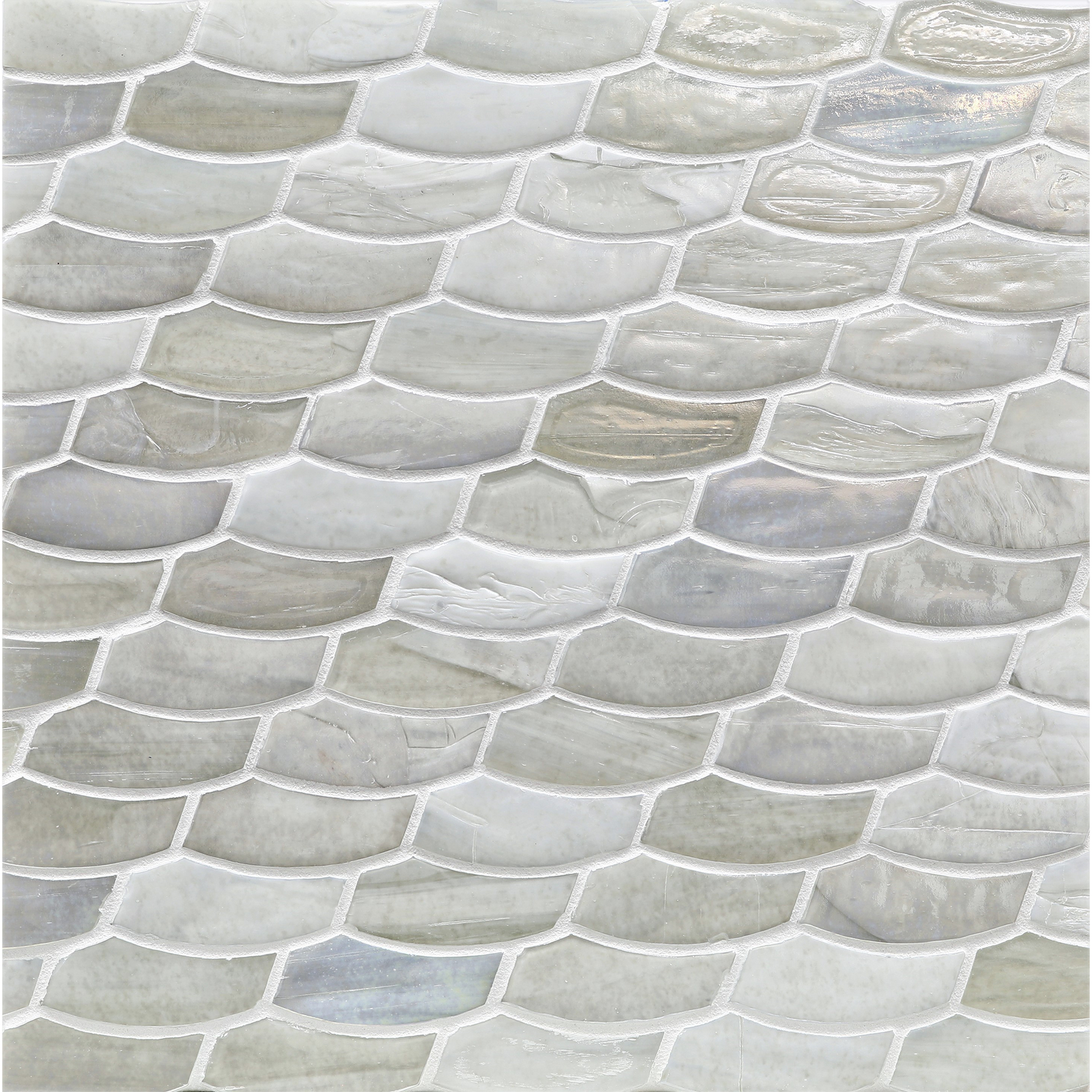 JAW: Matera Feather Offset Field Mosaic (9.92"x10.24" | pearl)