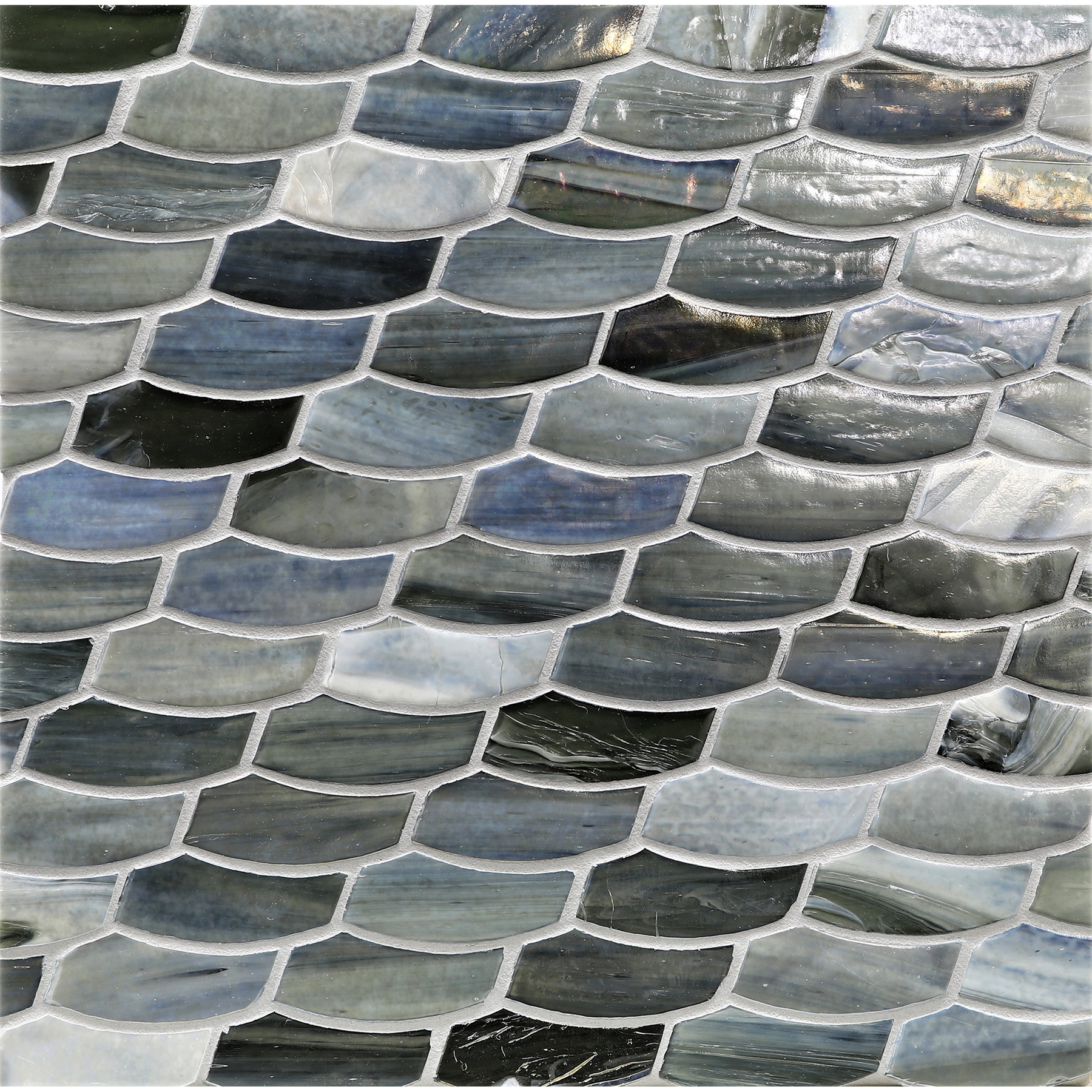 JAW: Pisa Feather Offset Field Mosaic (9.92"x10.24" | pearl)