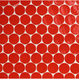 KANU: Red Sea Buoy Penny Round Field Mosaic (10.02"x11.57" | glossy)