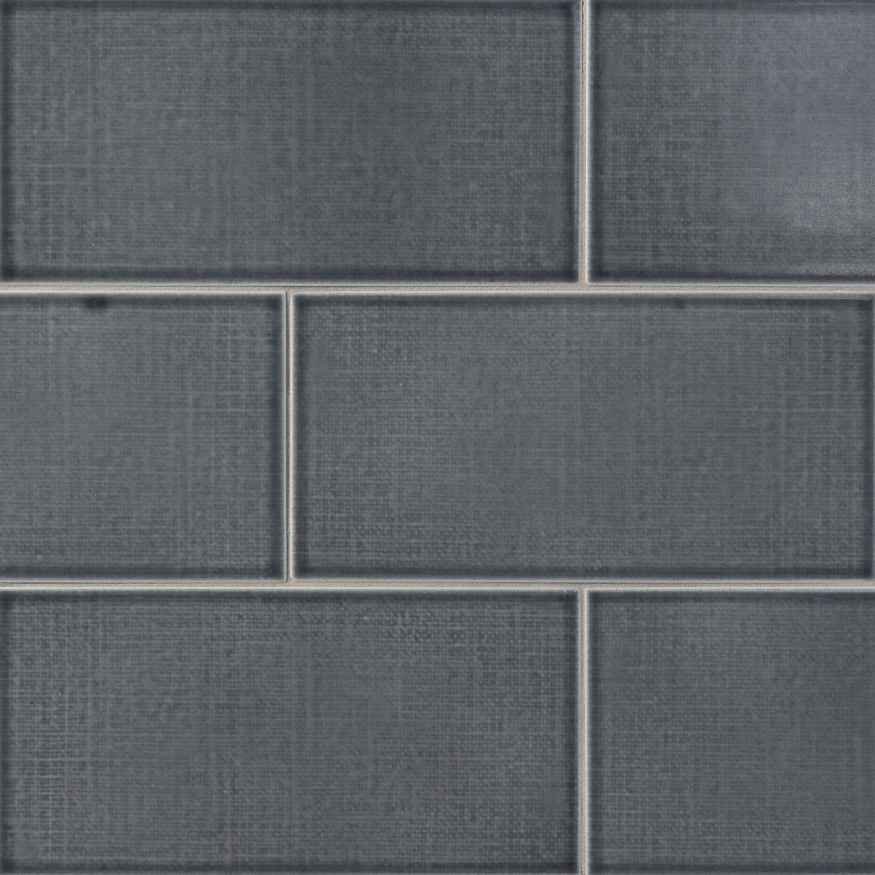 LINEN: Dapper Grey Rectangle Field Tile (4 3/4"x9 1/2" | semi glossy)