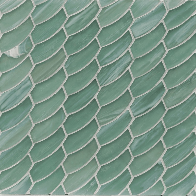 LUCE: Intrigue Feather Offset Field Mosaic (10.41"x11.24" | silk)