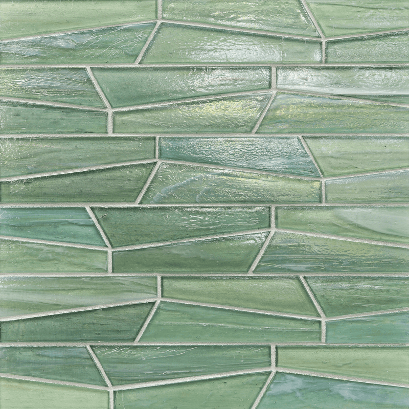 LUCE: Intrigue Fin Offset Field Mosaic (10.05"x12.04" | pearl)