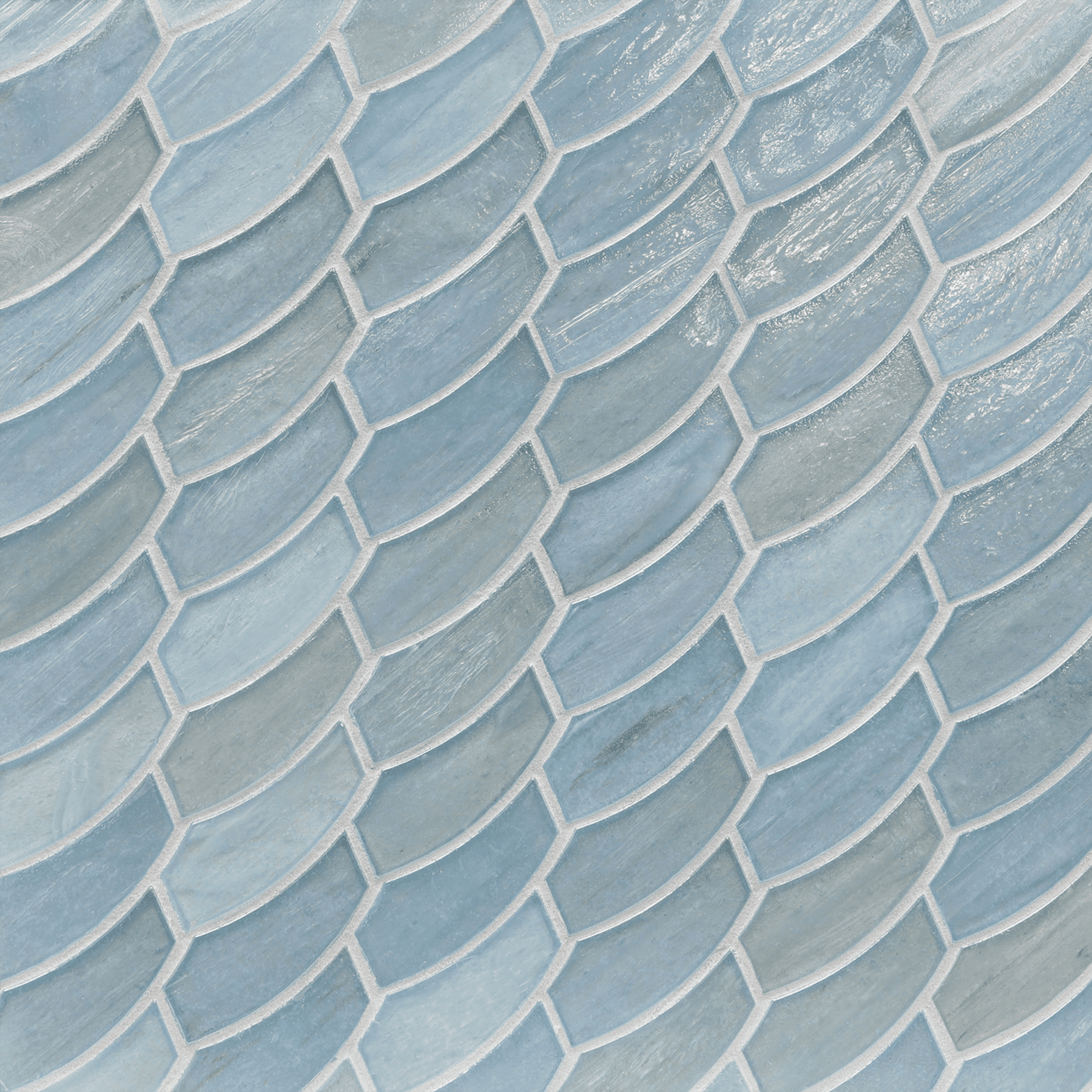 LUCE: Mineral Springs Feather Offset Field Mosaic (10.41"x11.24" | pearl)