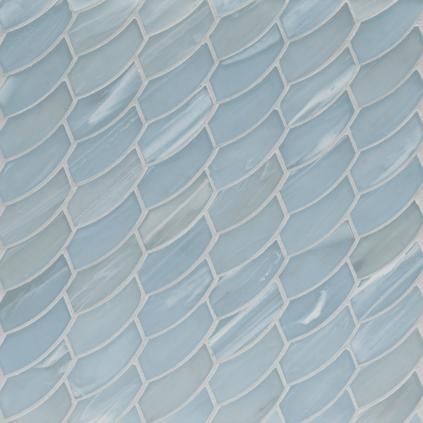LUCE: Mineral Springs Feather Offset Field Mosaic (10.41"x11.24" | silk)
