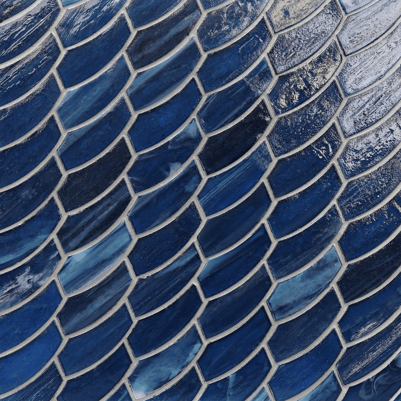 LUCE: Sani Feather Offset Field Mosaic (10.41"x11.24" | pearl)
