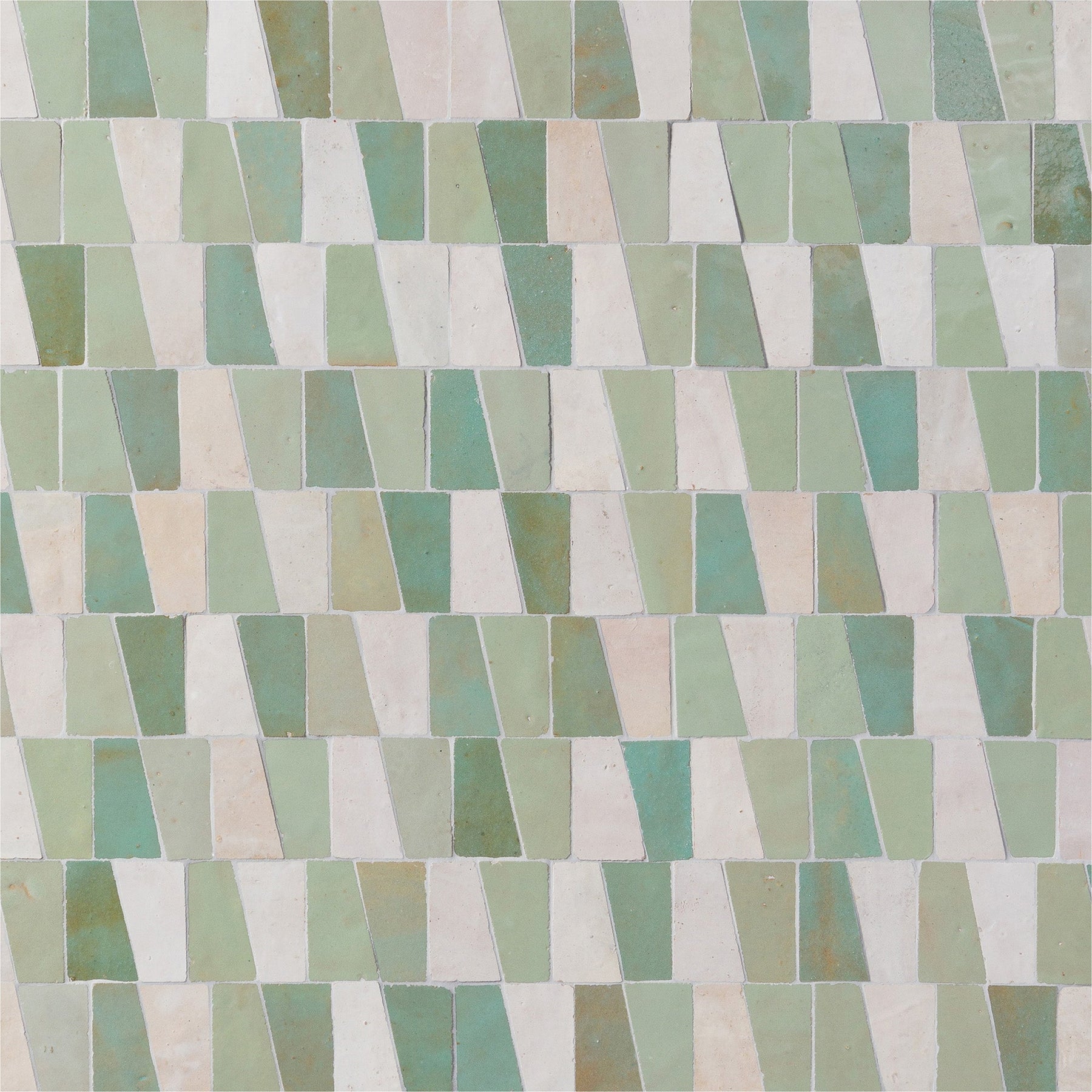 MISTRAL: Medina Trapezium Offset Field Mosaic (11.73"x11.34" | semi glossy)