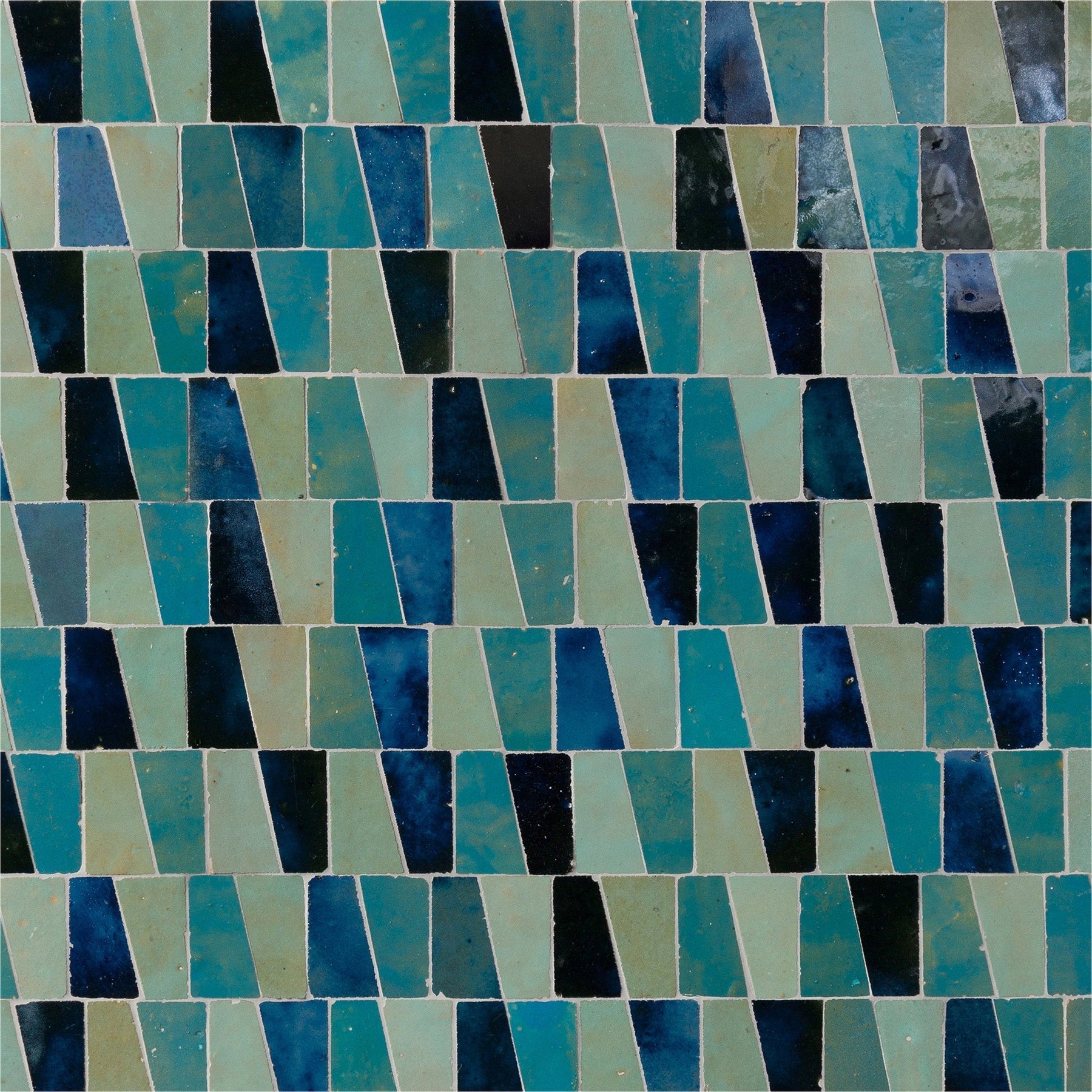 MISTRAL: Oasis Trapezium Offset Field Mosaic (11.73"x11.34" | semi glossy)