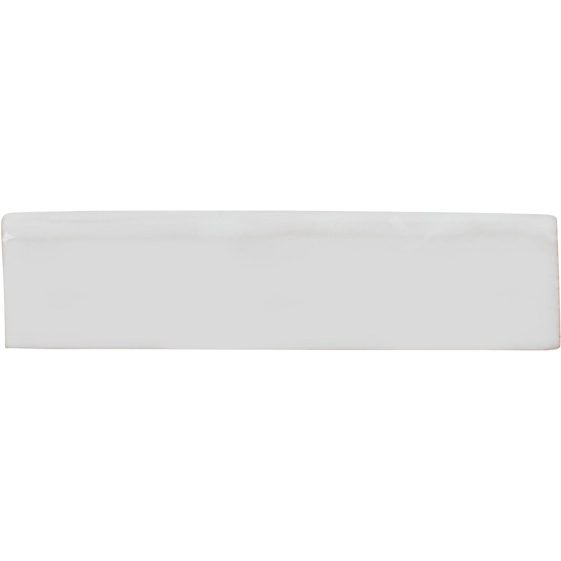MISTRAL: White Small Bar Bullnose (1"x4" | semi glossy)