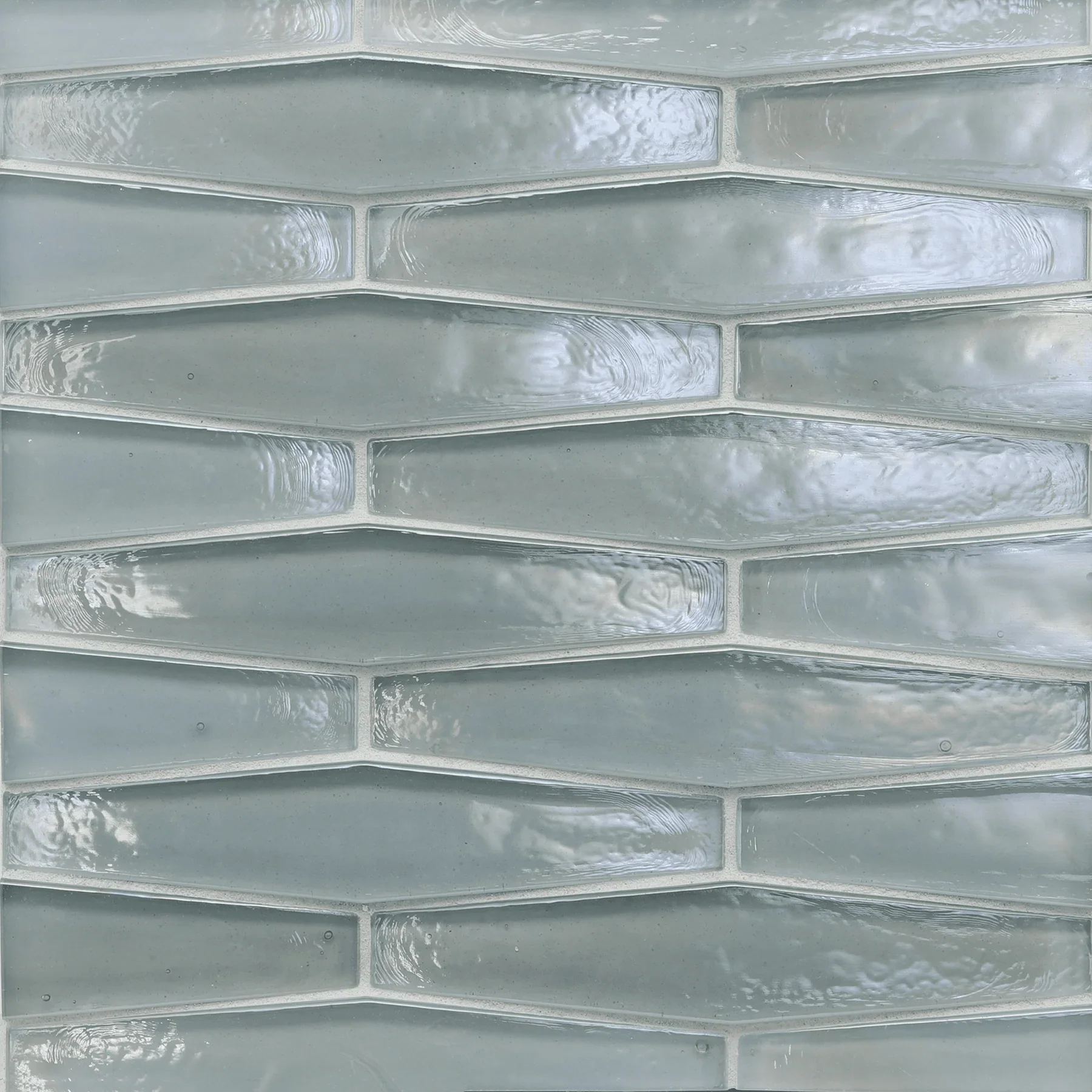 ORIGAMI FIELD: Clear Ambit Elongated Hexagon Field Tile (7/8 - 1-5/8"x8" | pearl)