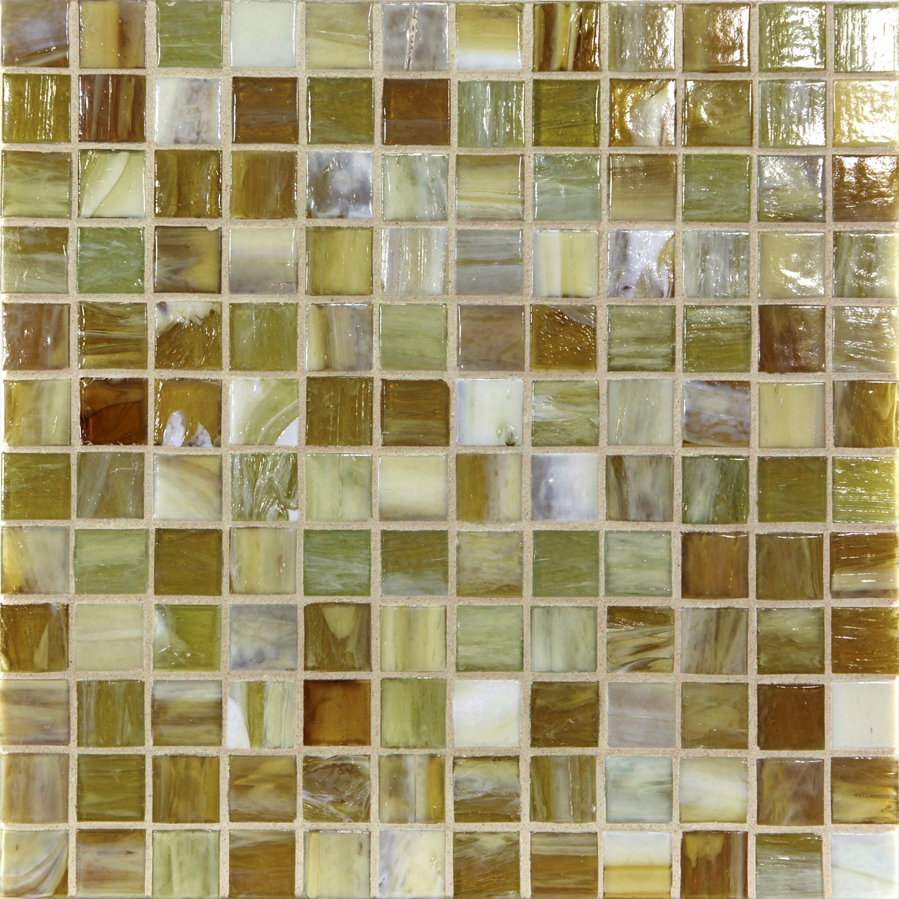 SHIBUI: Naples Yellow 1"x1" Straight Stack Field Mosaic (12.51"x12.51" | natural)