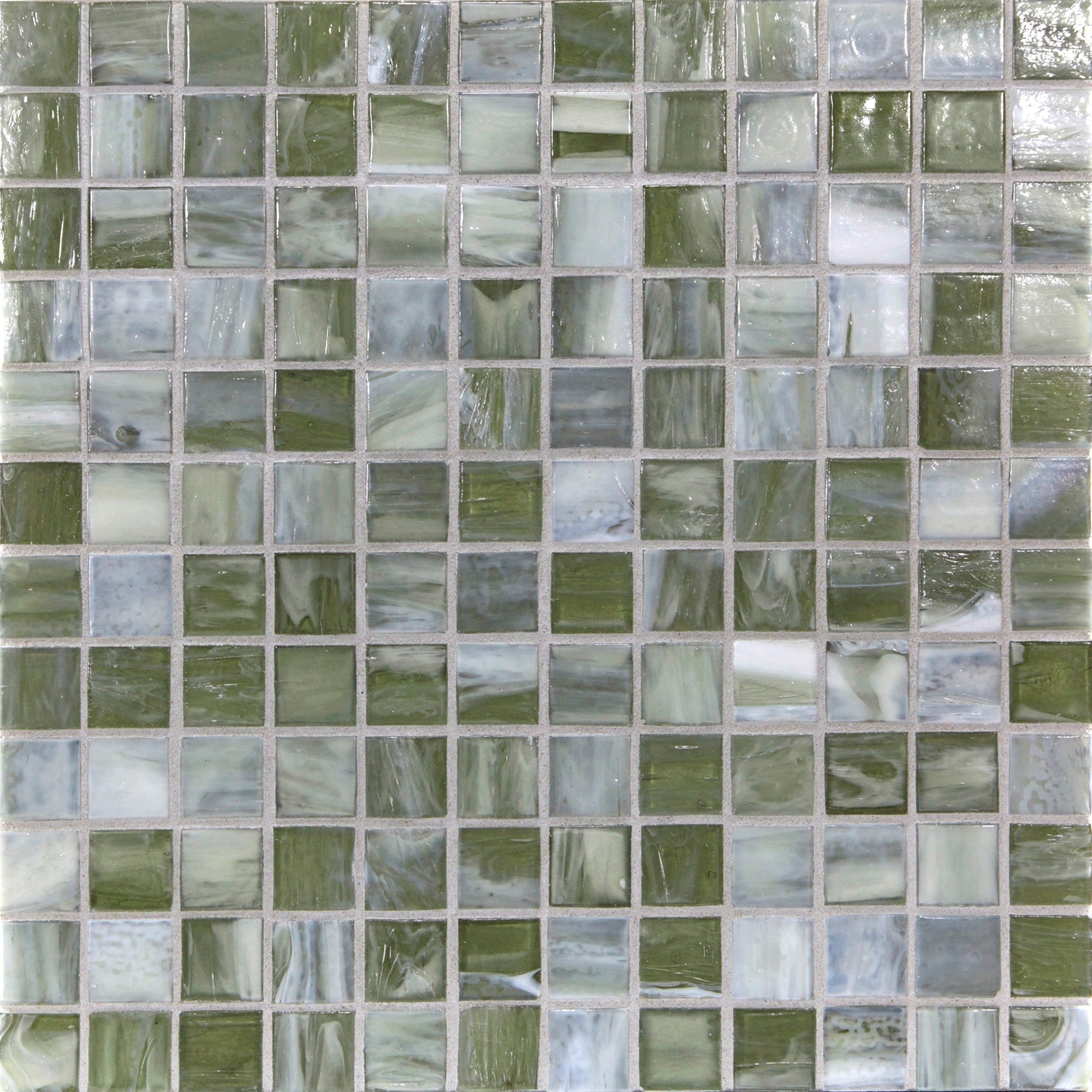 SHIBUI: Pewter 1"x1" Straight Stack Field Mosaic (12.51"x12.51" | natural)